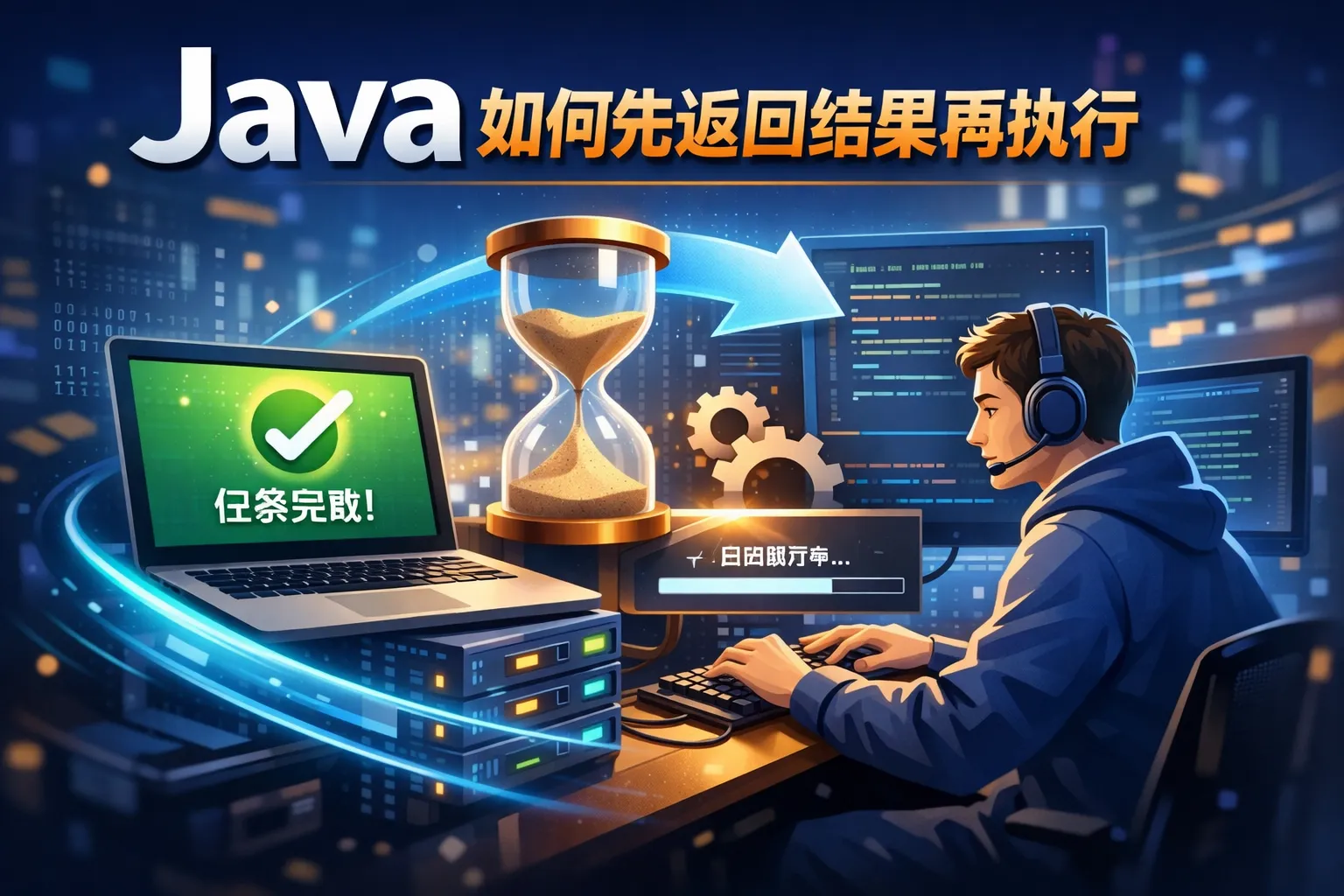 java如何先返回结果再执行