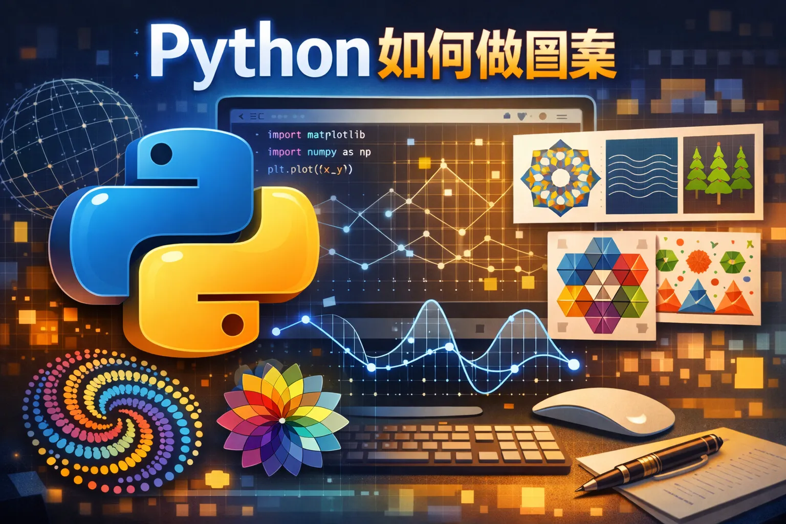 python如何做图案