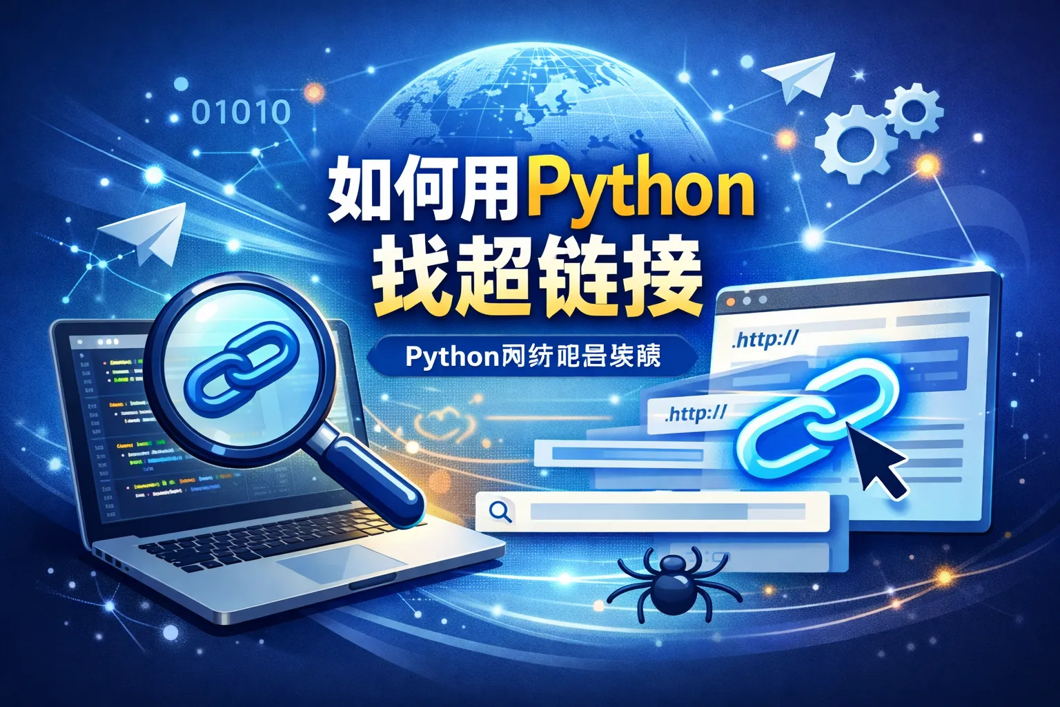 如何用python找超链接