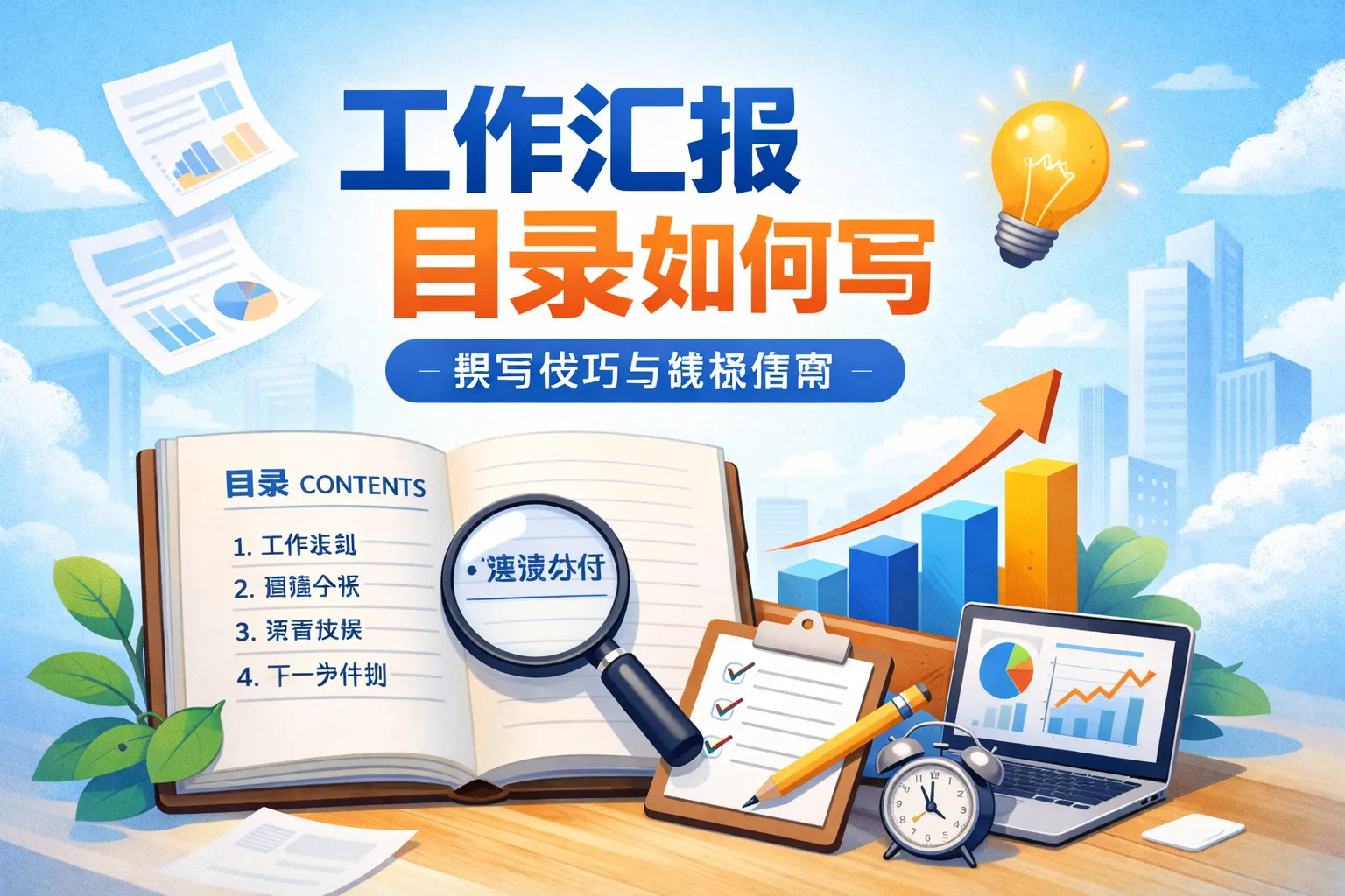 工作汇报目录如何写