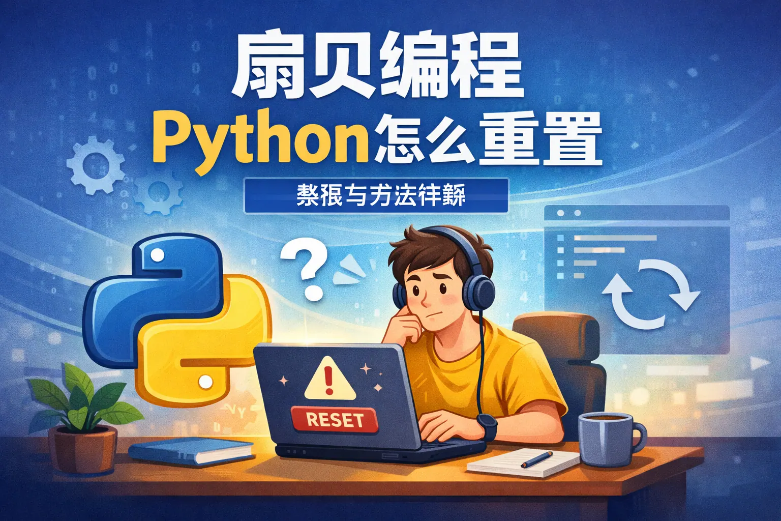 扇贝编程python怎么重置