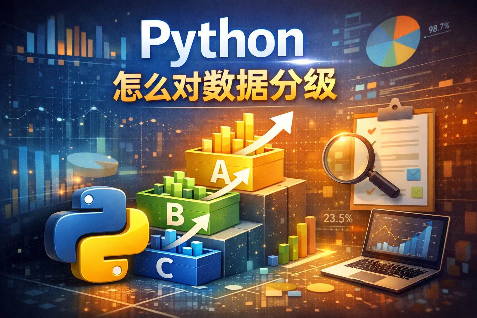 python怎么对数据分级