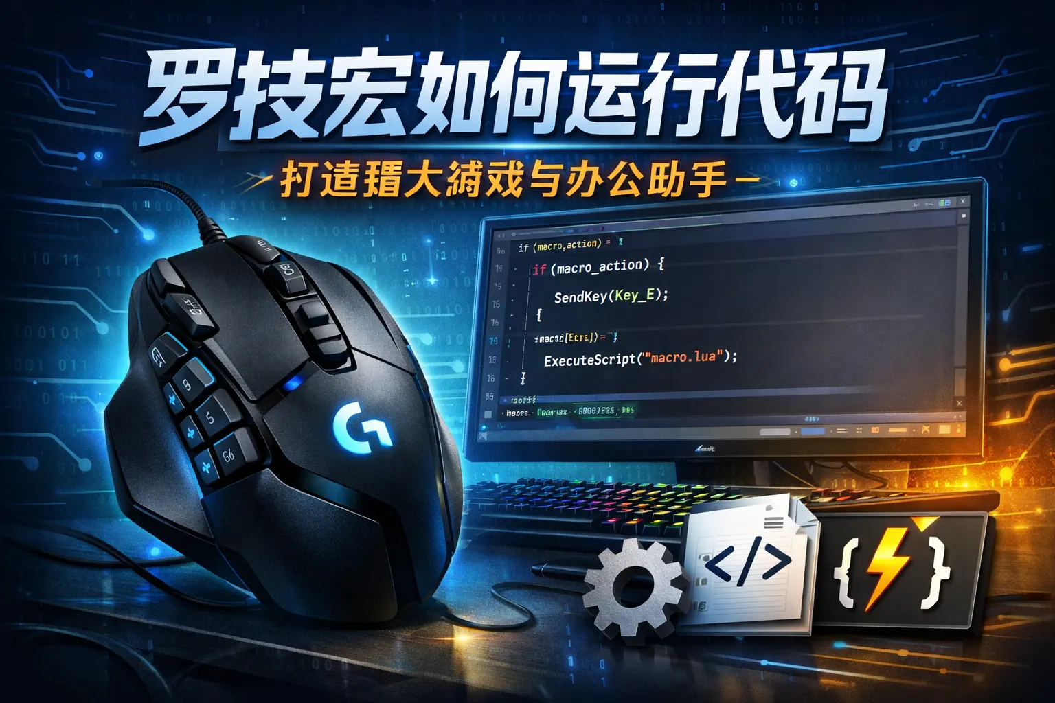 罗技宏如何运行代码