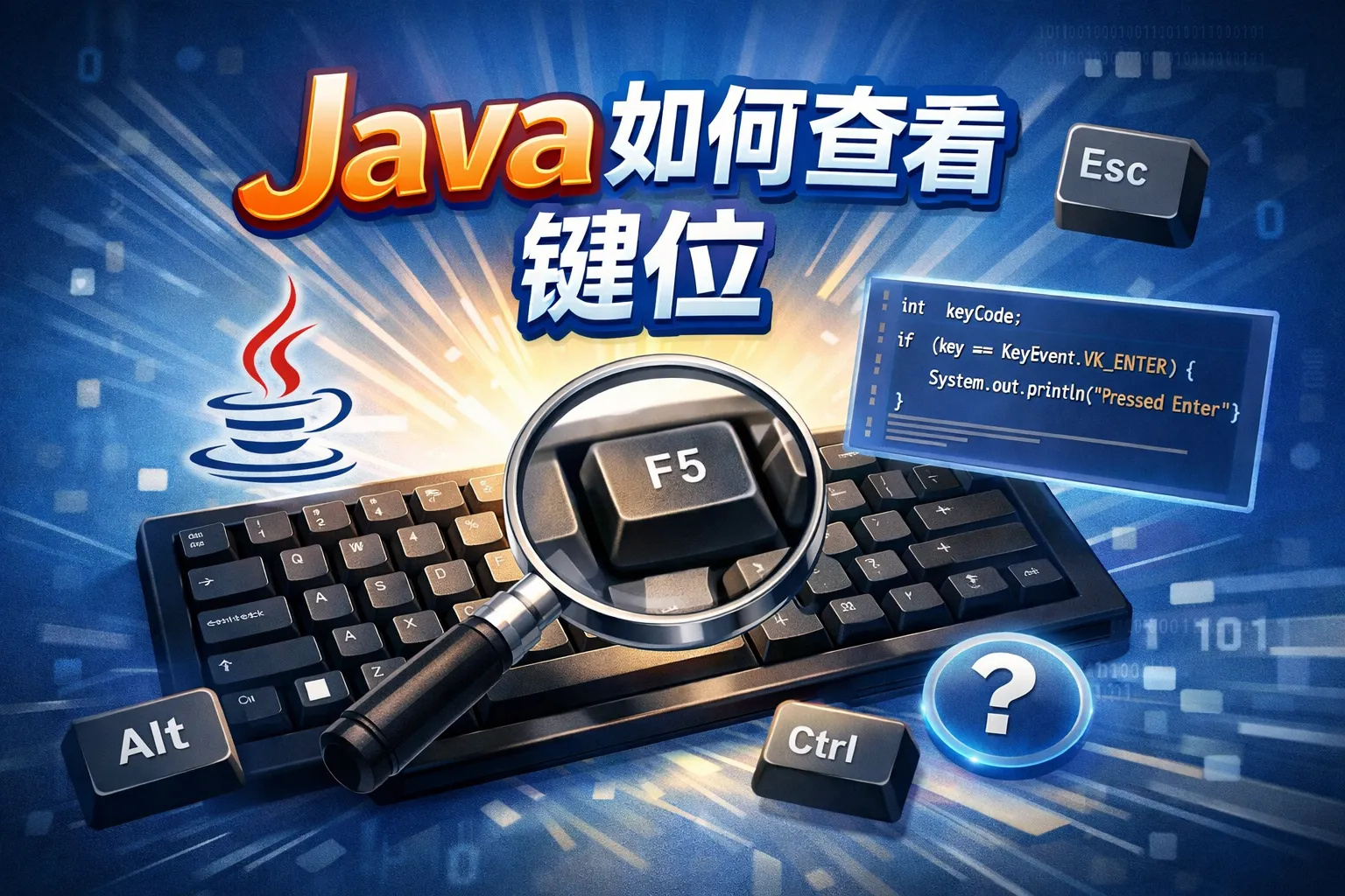 java如何查看键位