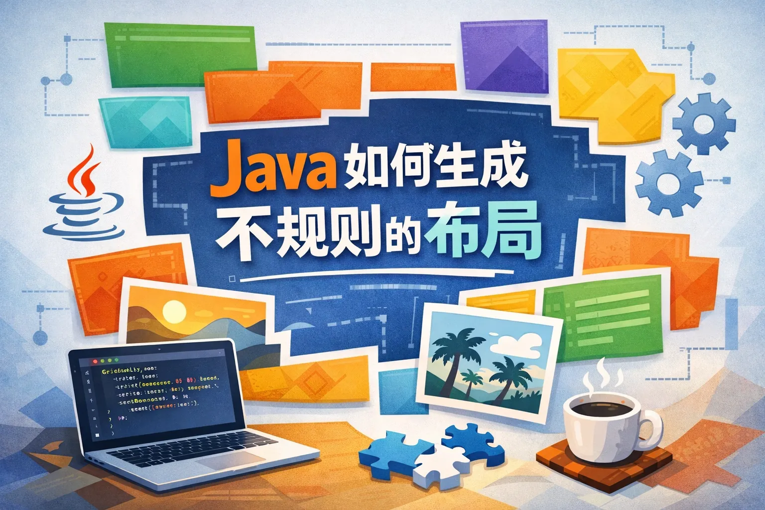java如何生成不规则的布局