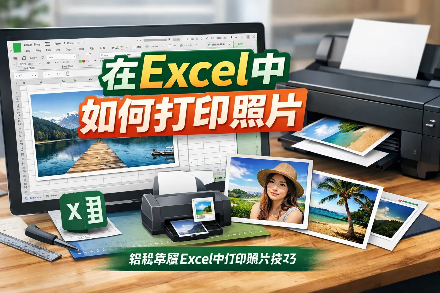 在excel中如何打印照片