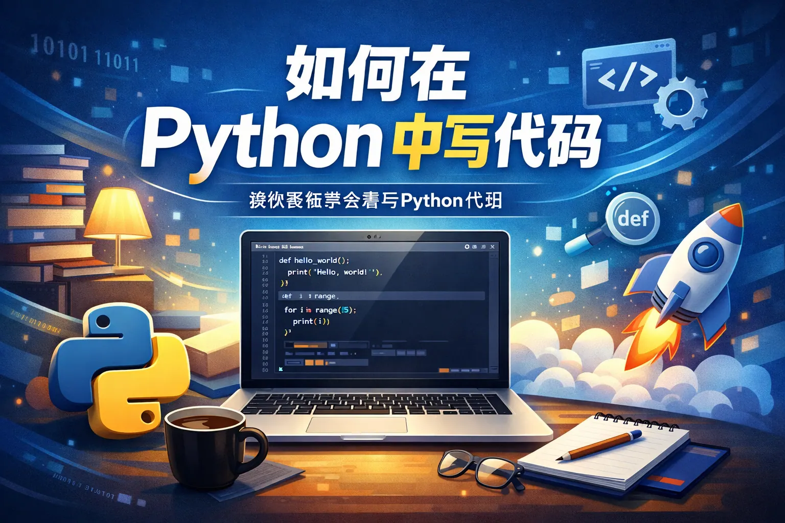 如何在python中写代码
