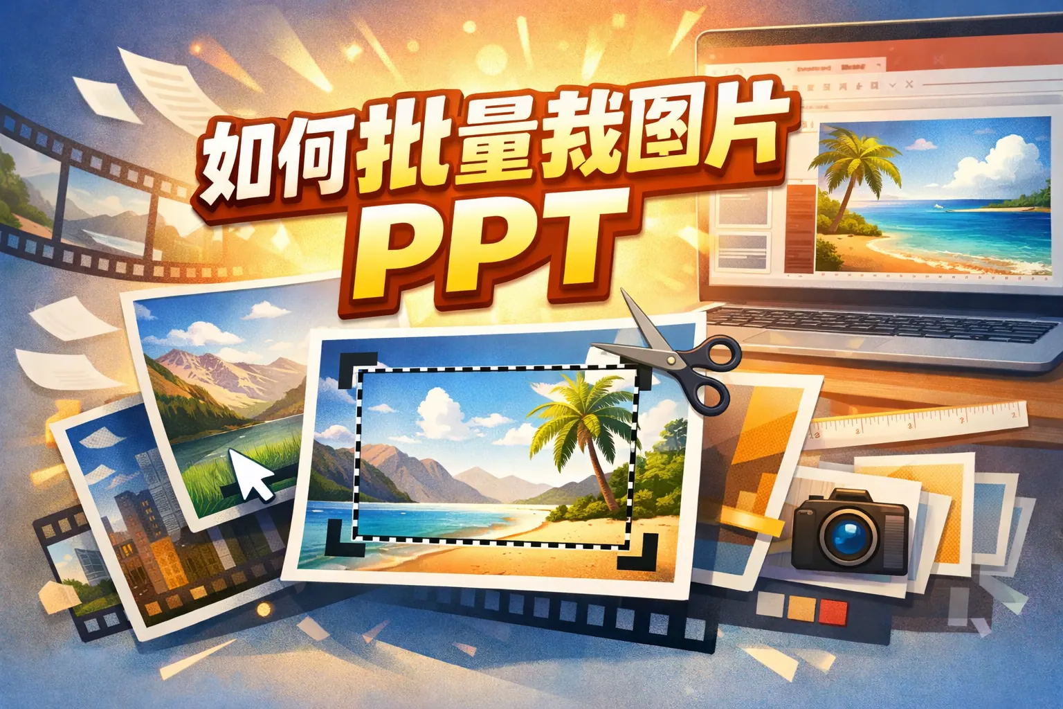 如何批量裁剪图片ppt