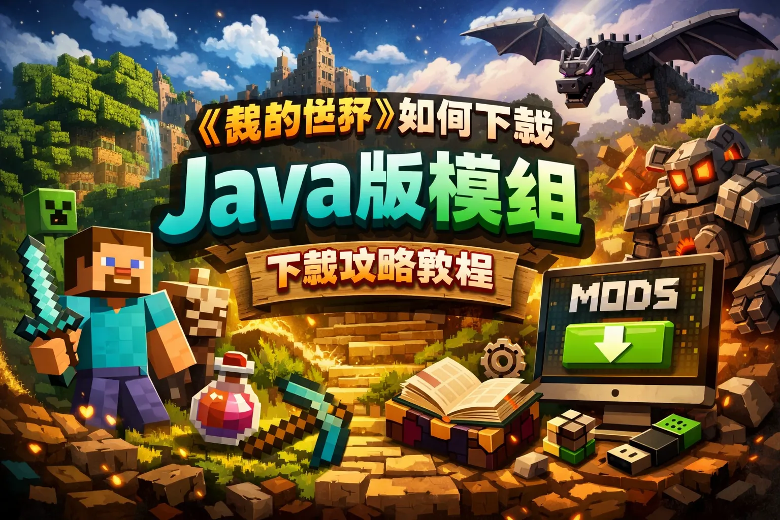 我的世界如何下载java版模组