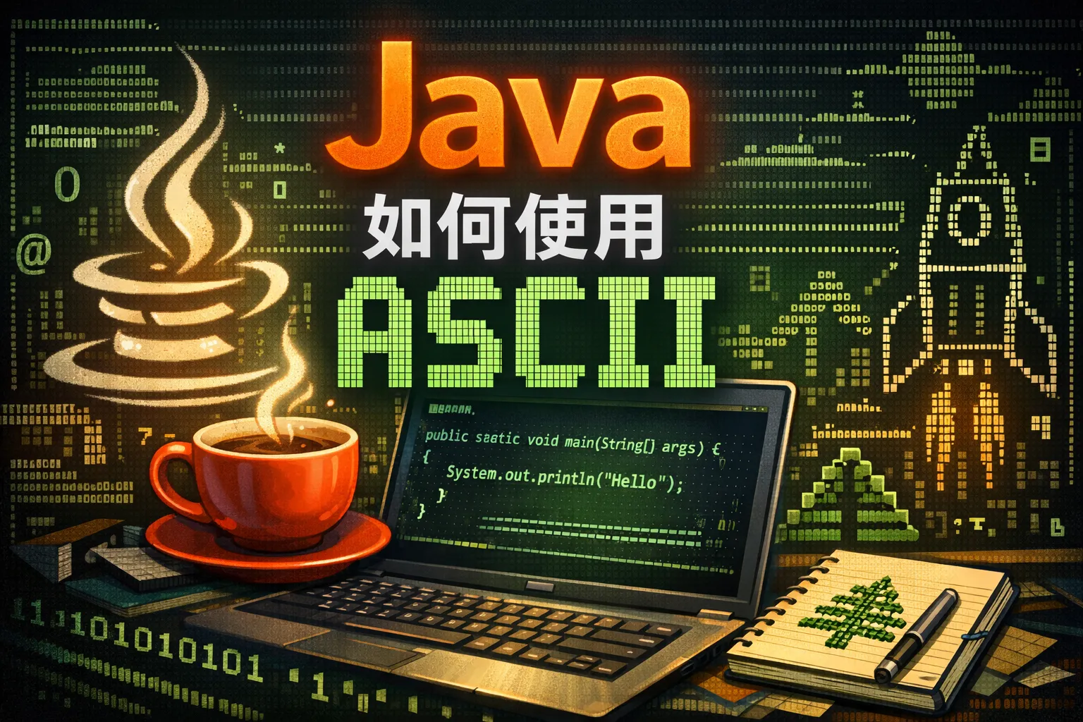 java 如何使用ascii