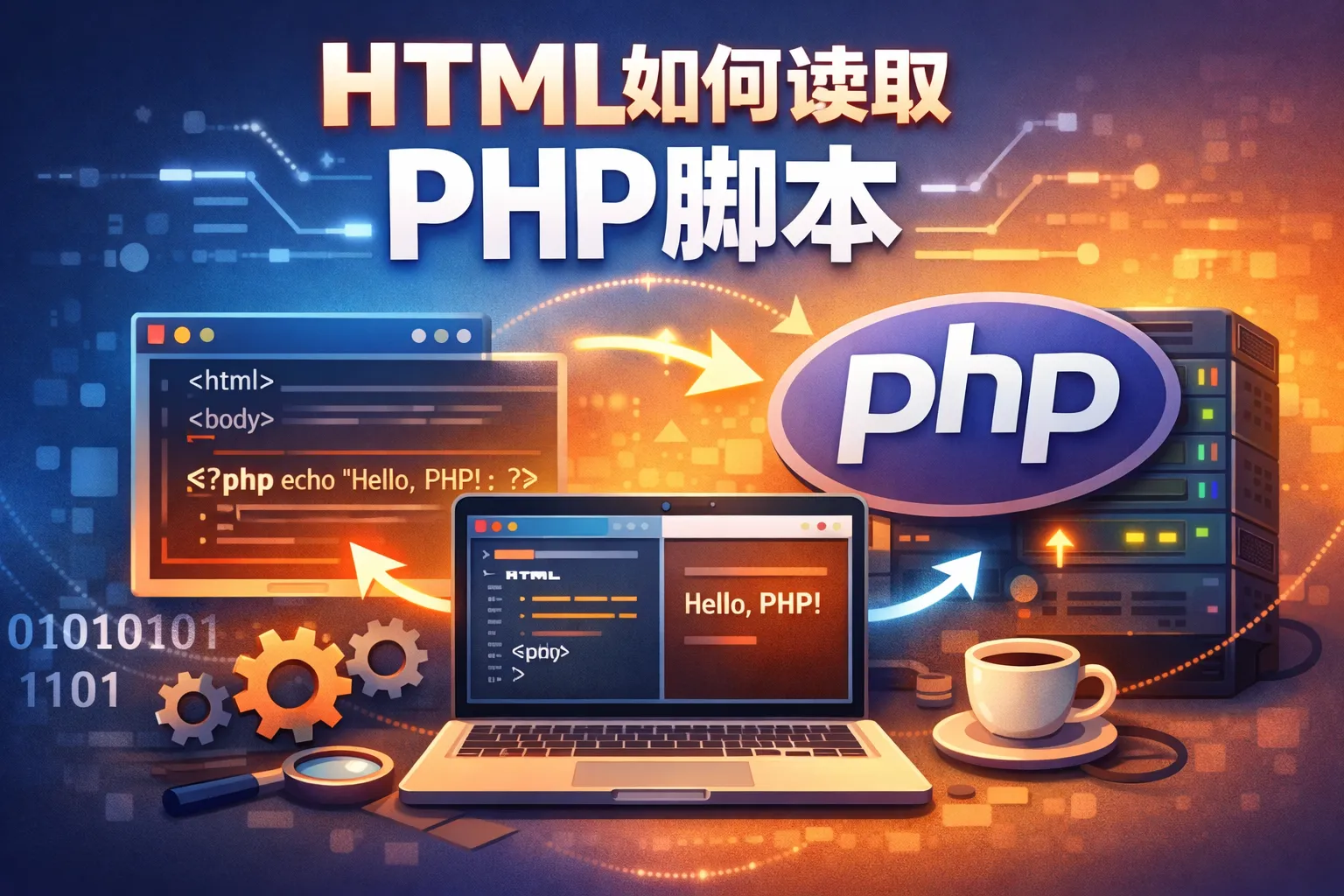 html如何读取php脚本