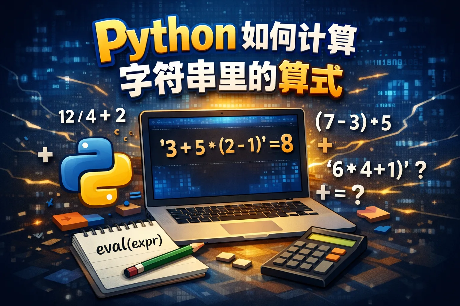 python如何计算字符串里的算式