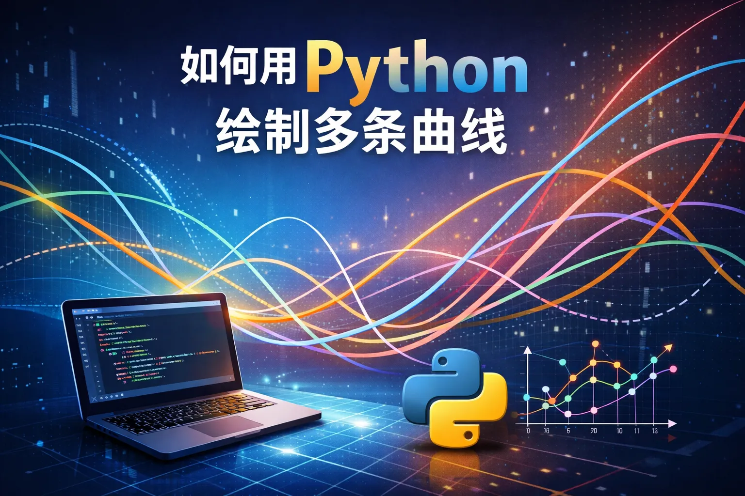 如何用python绘制多条曲线