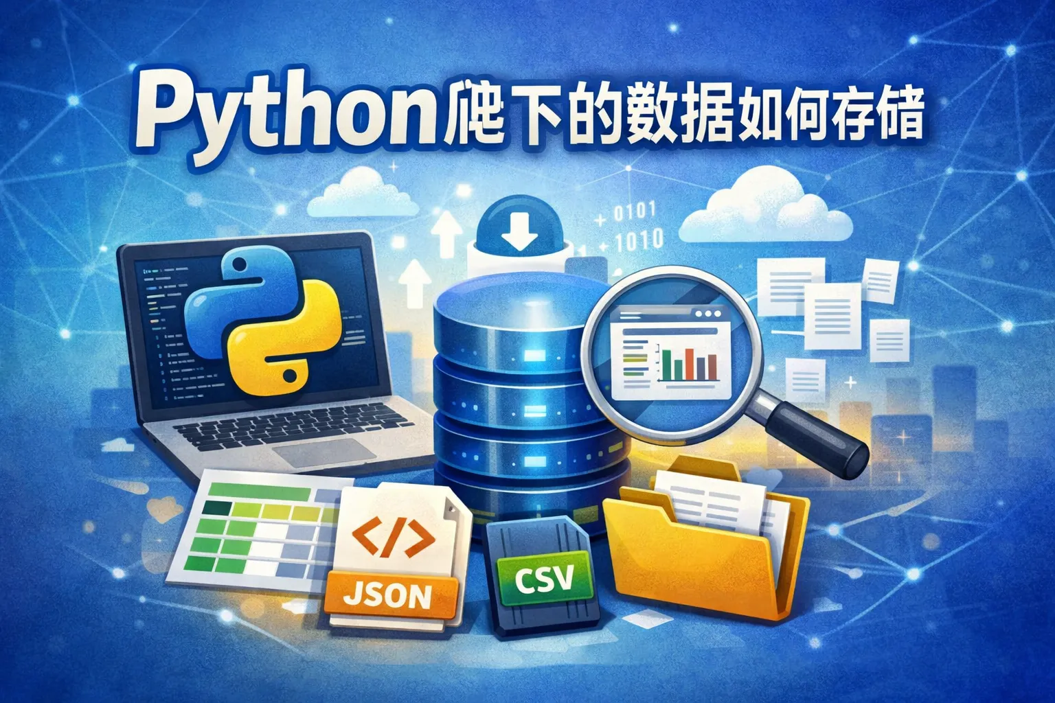 python爬下的数据如何存储