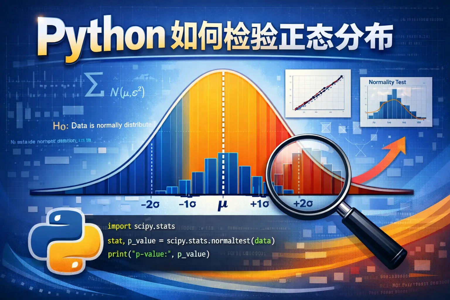 python如何检验正态分布