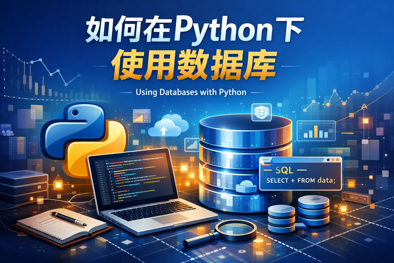 如何在python下使用数据库
