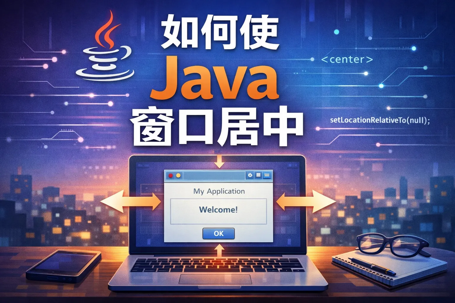 如何使java窗口居中