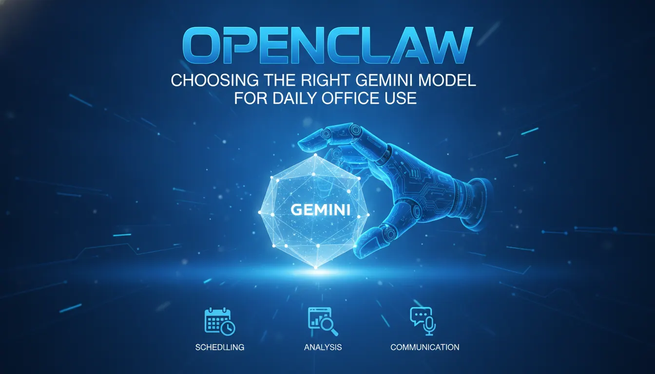 OpenClaw用于日常办公时如何选择Gemini模型