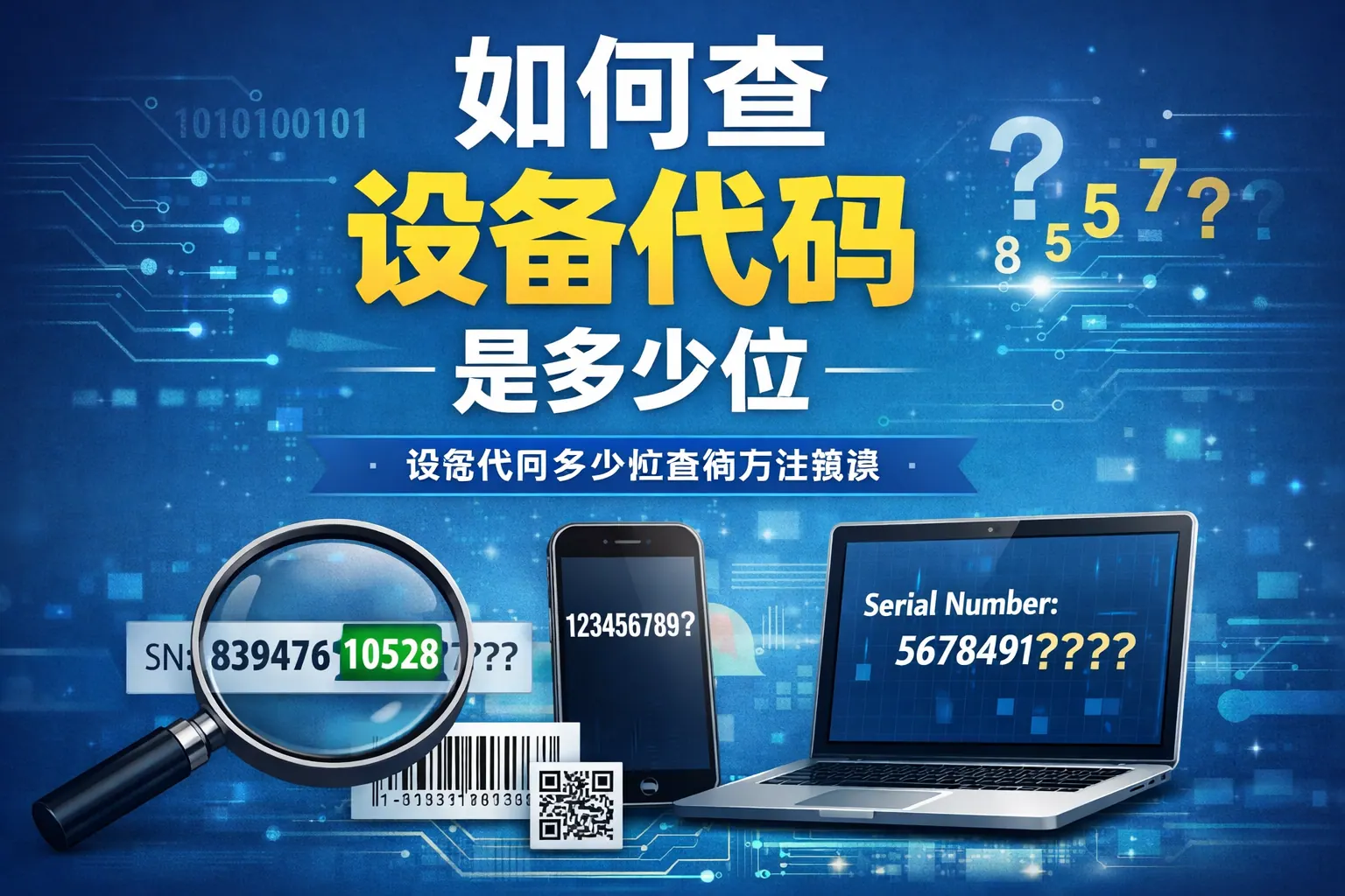 如何查设备代码是多少位