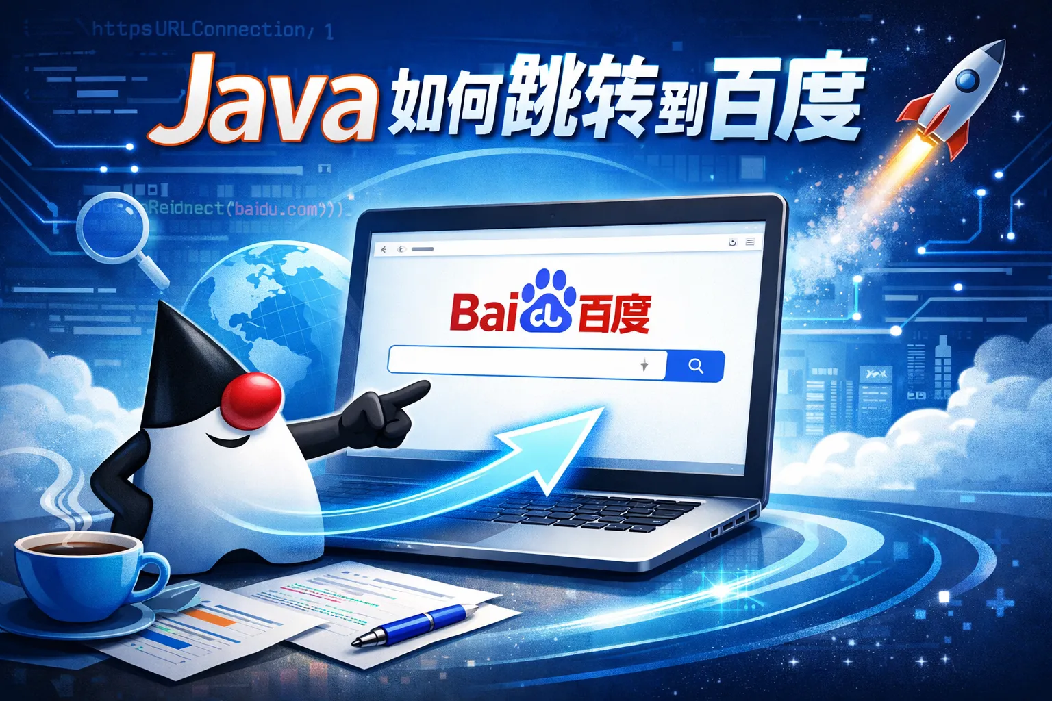 java如何跳转到百度