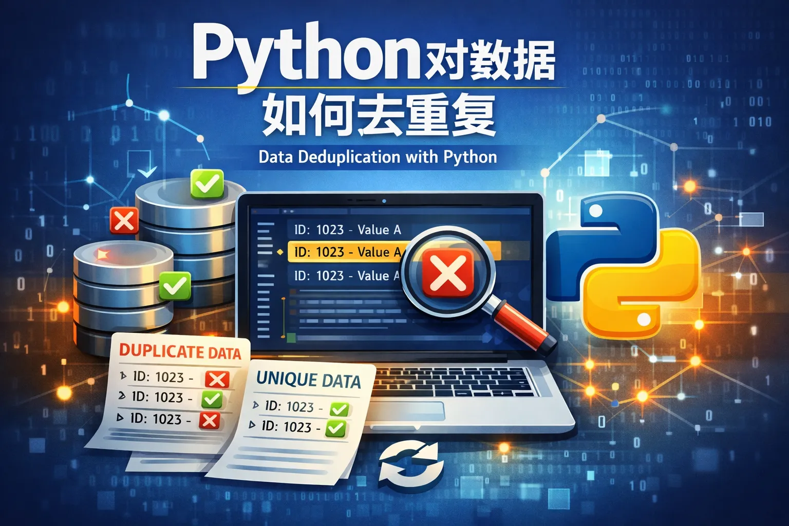 python对数据如何去重复
