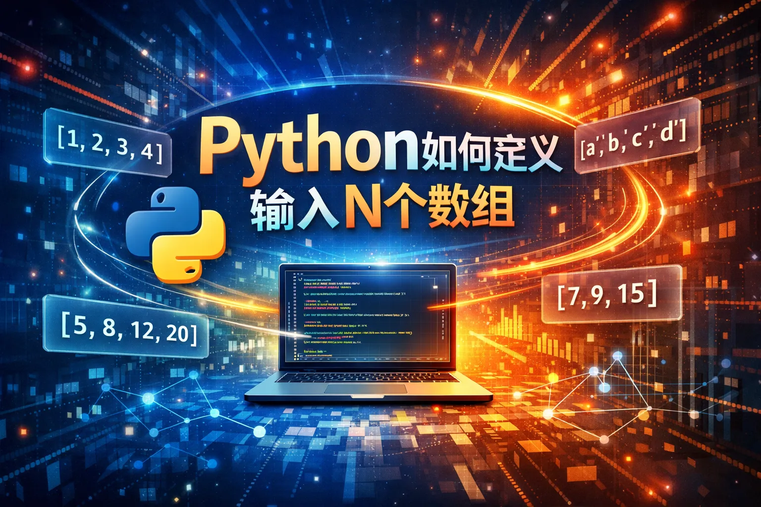 python如何定义输入n个数组中