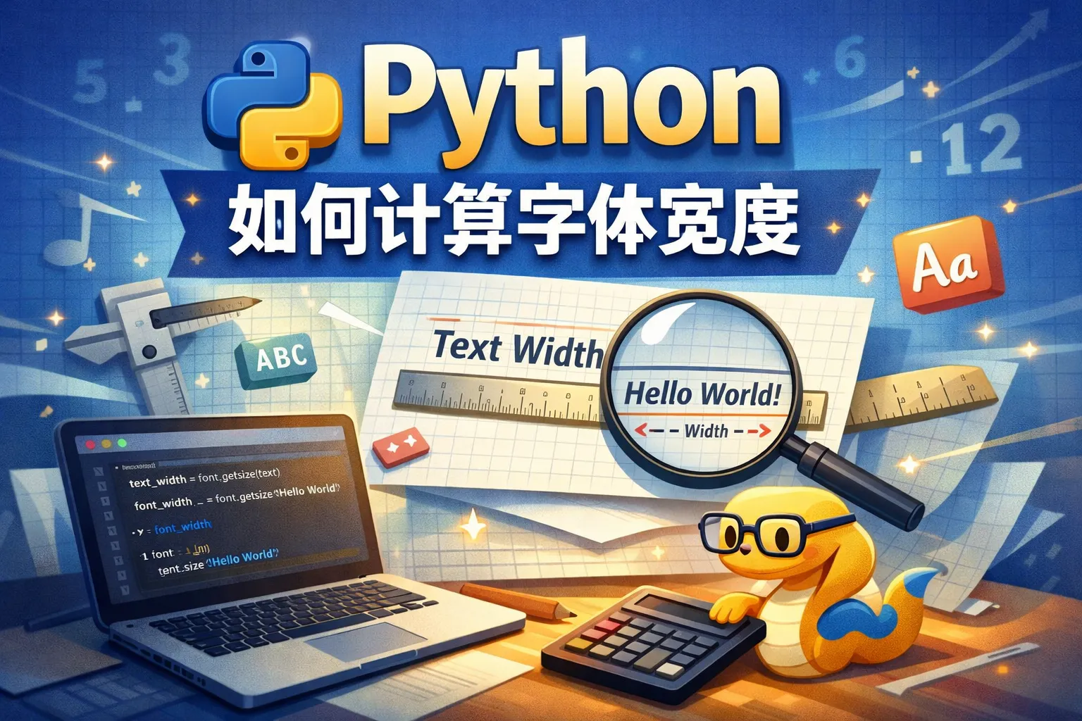 python如何计算字体宽度