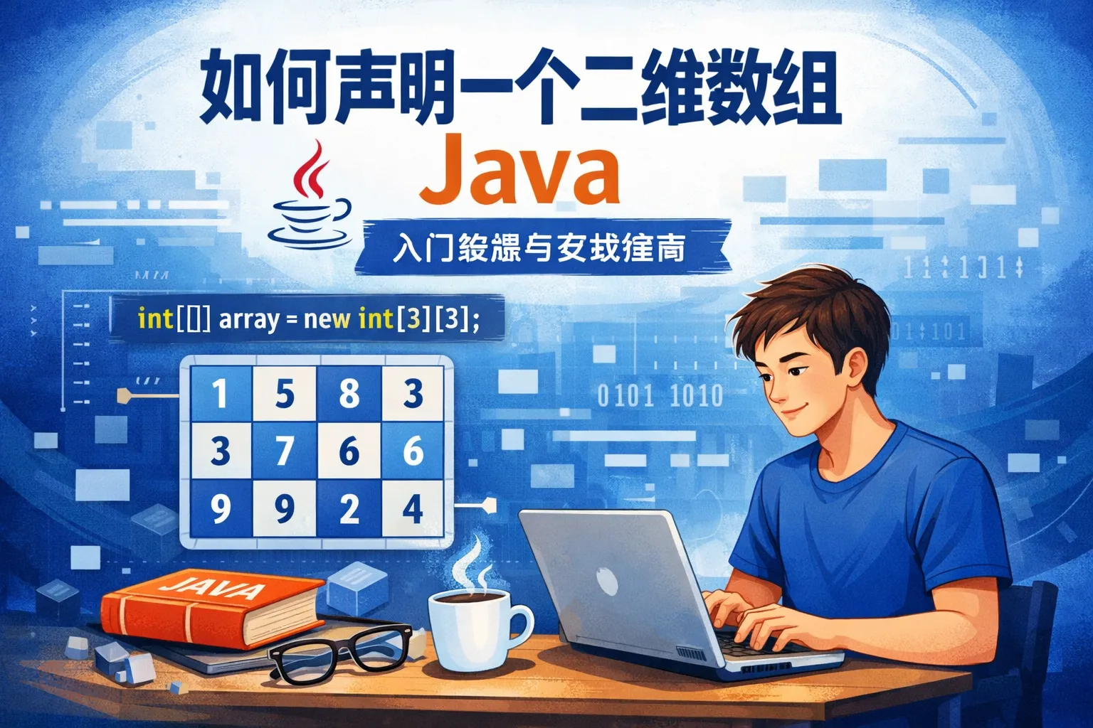 如何声明一个二维数组java