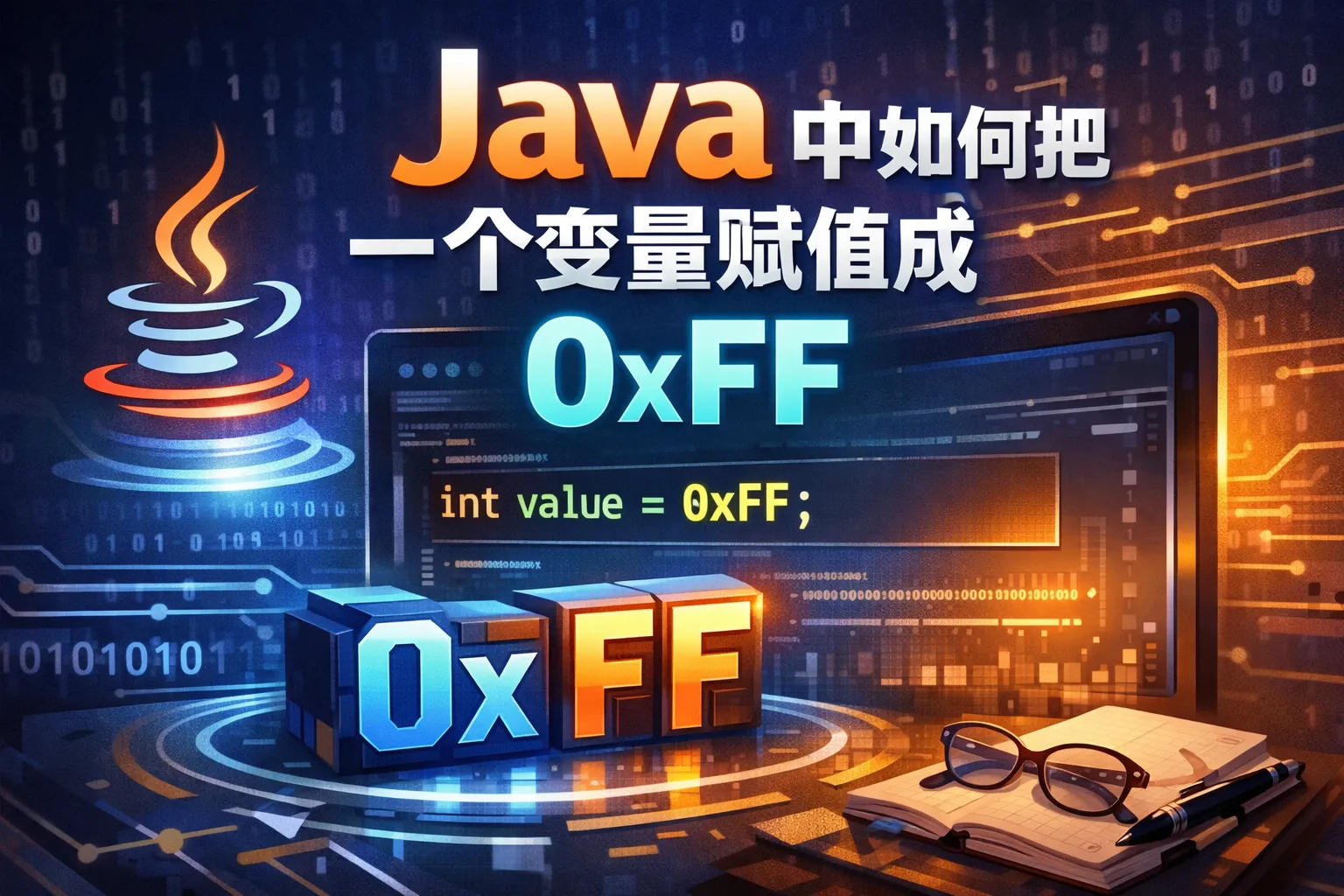 java中如何把一个变量赋值成0xff