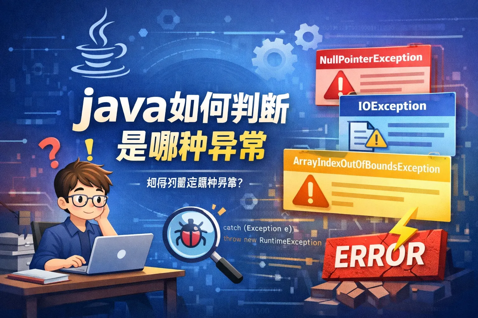 java如何判断是哪种异常