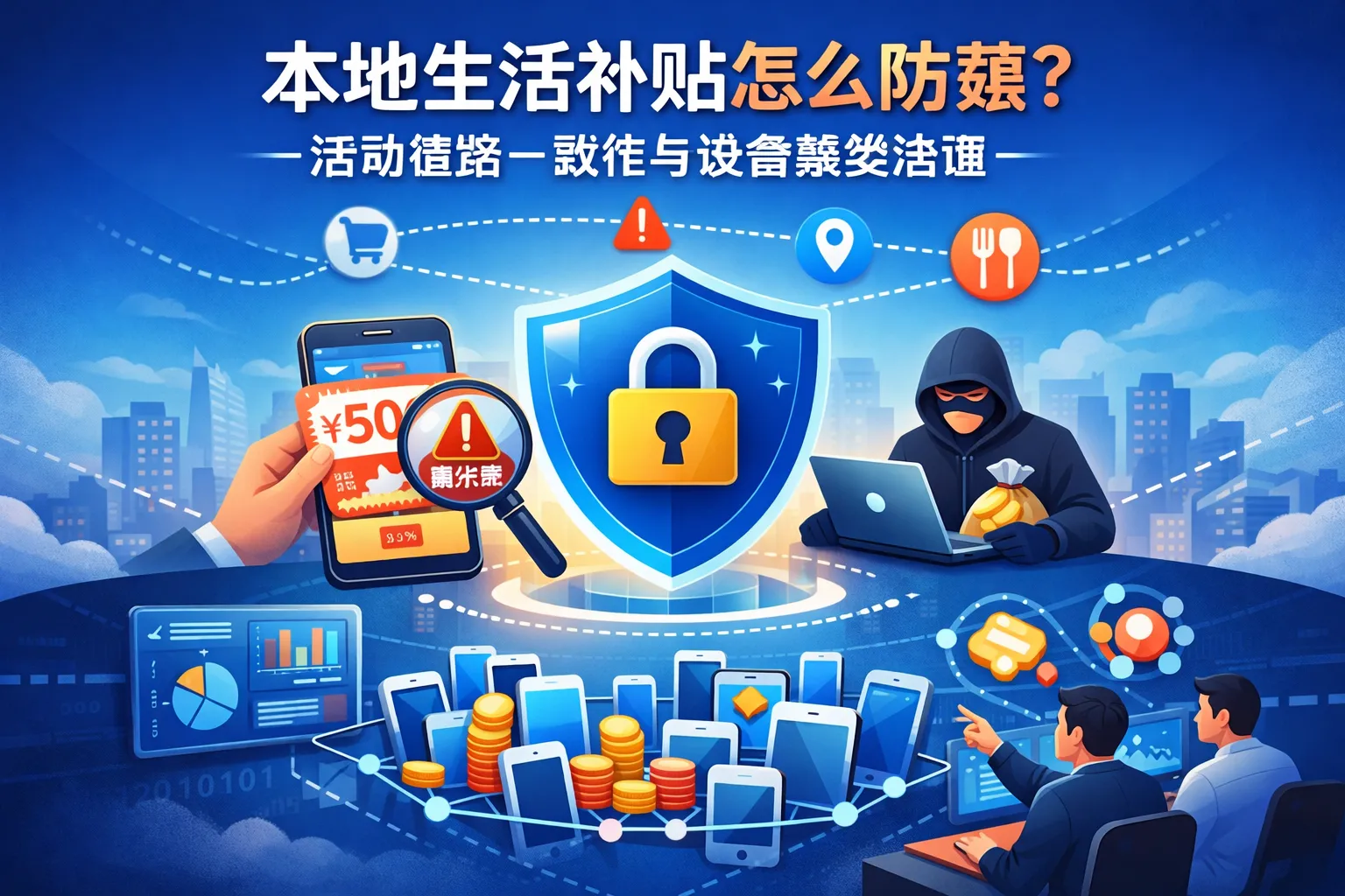 本地生活补贴怎么防薅?活动链路一致性与设备聚类治理