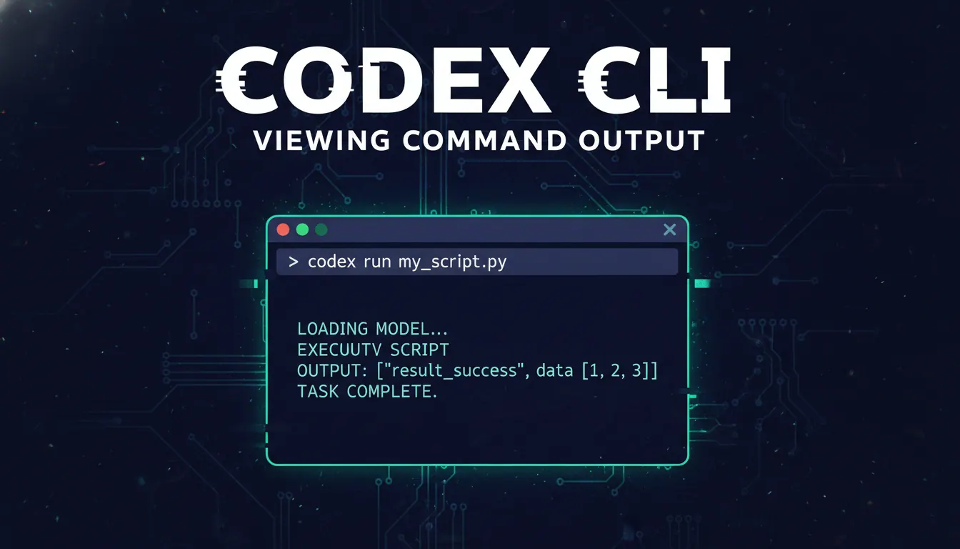 Codex CLI 如何查看命令输出