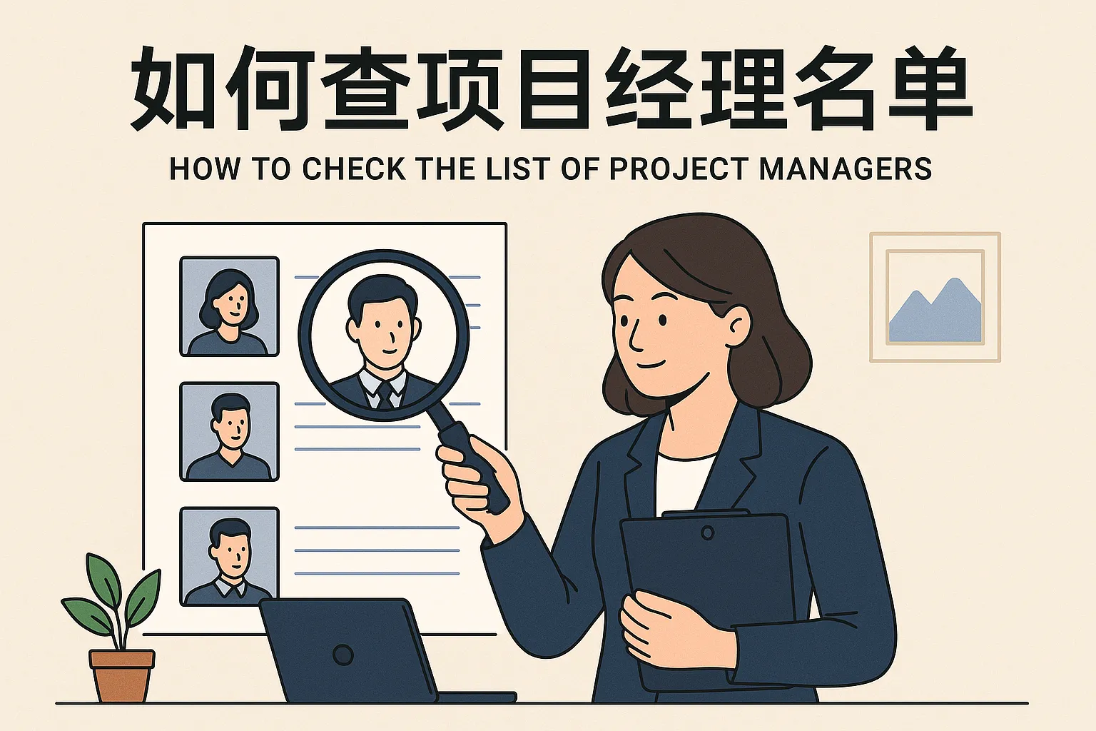 如何查项目经理名单