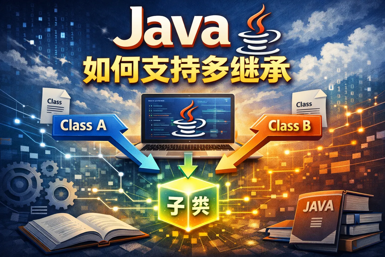 java如何支持多继承