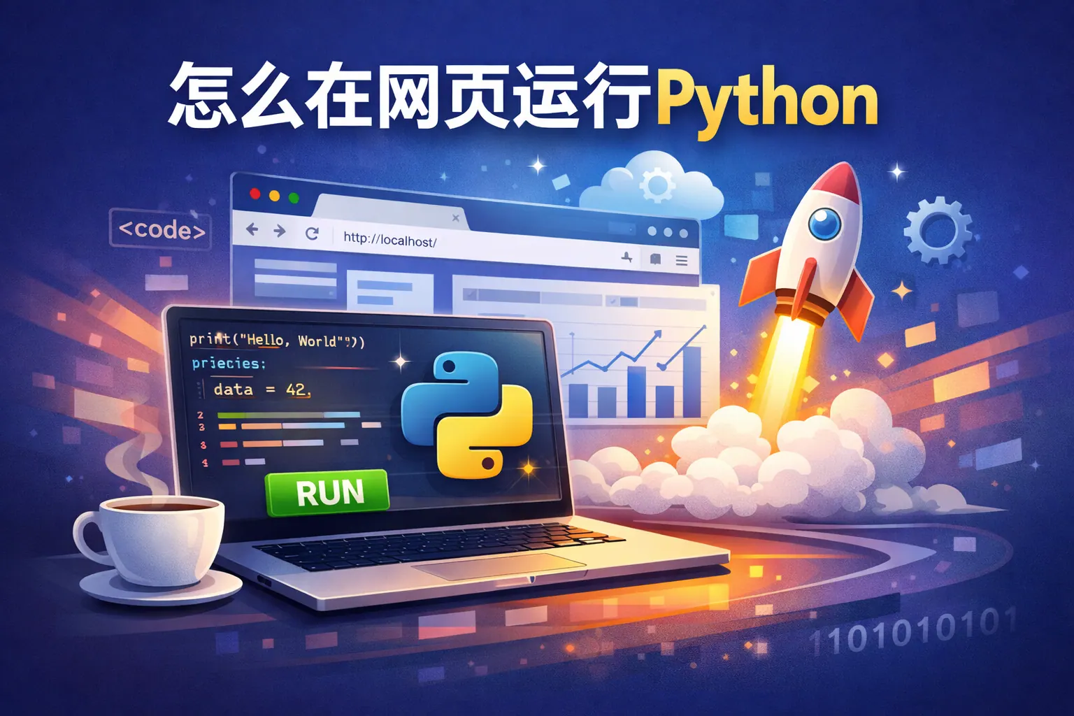 怎么在网页运行python