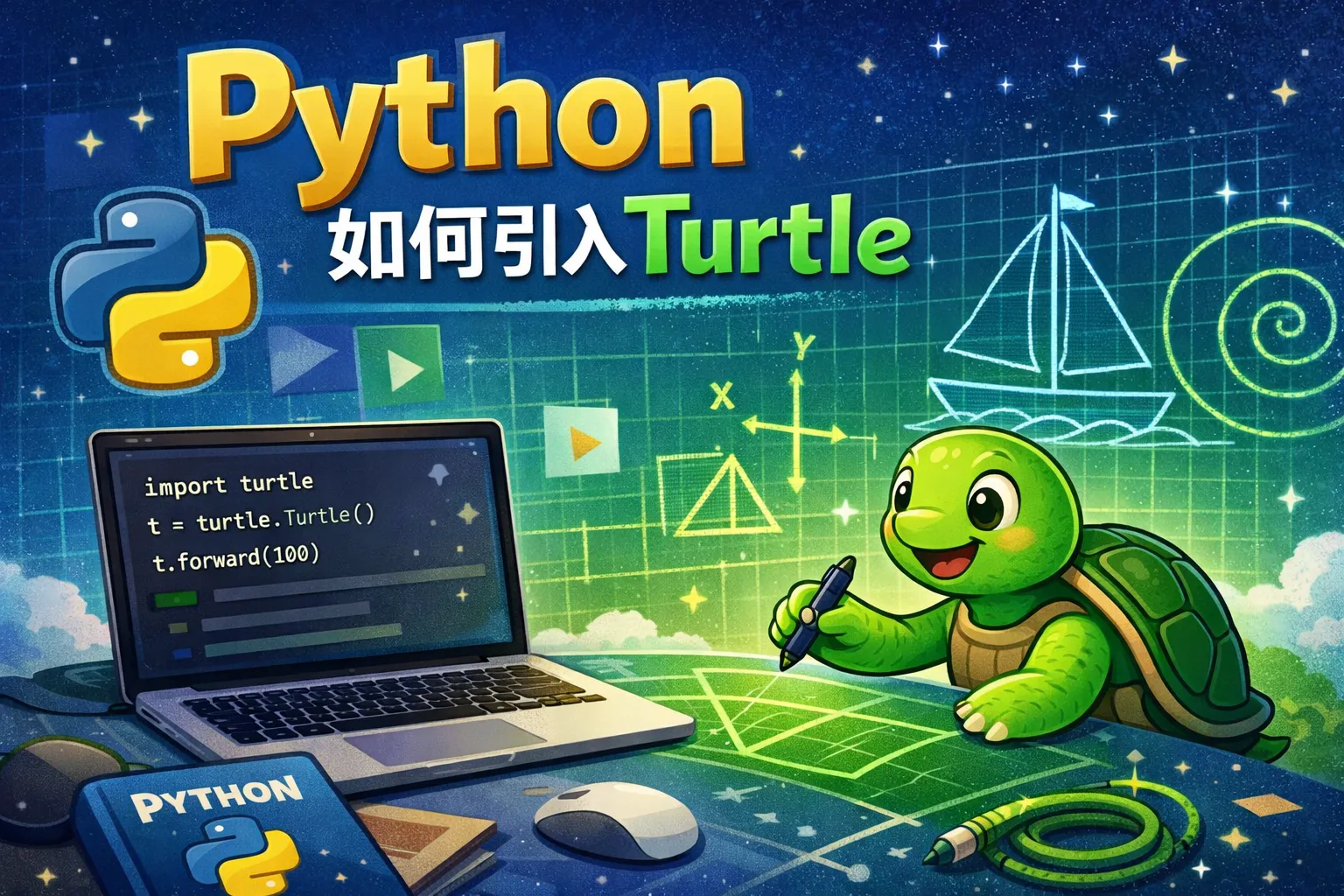 python如何引入tutle