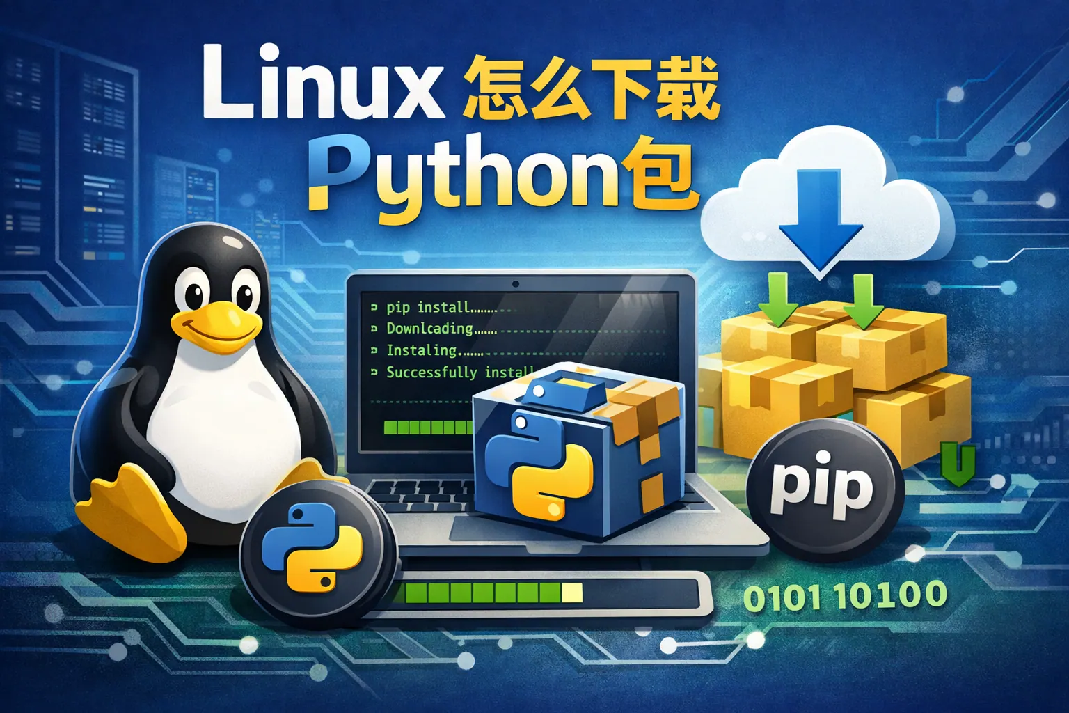 linux 怎么下载python包