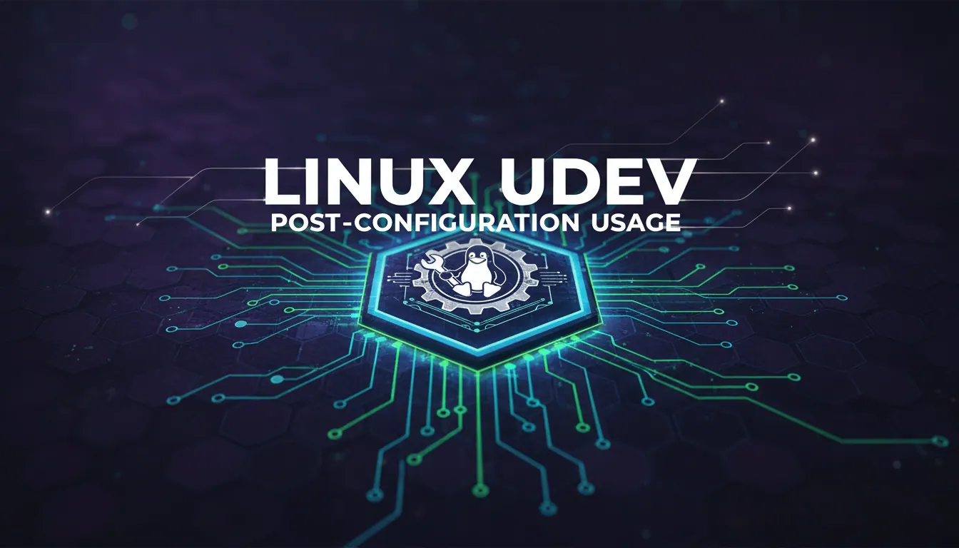 linux udev后如何使用