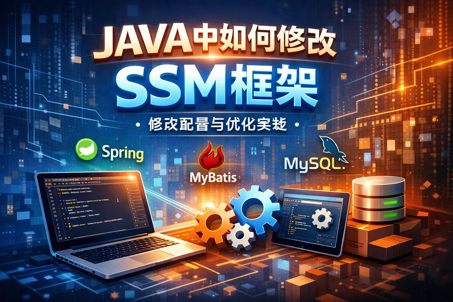 JAVA中如何修改ssm框架