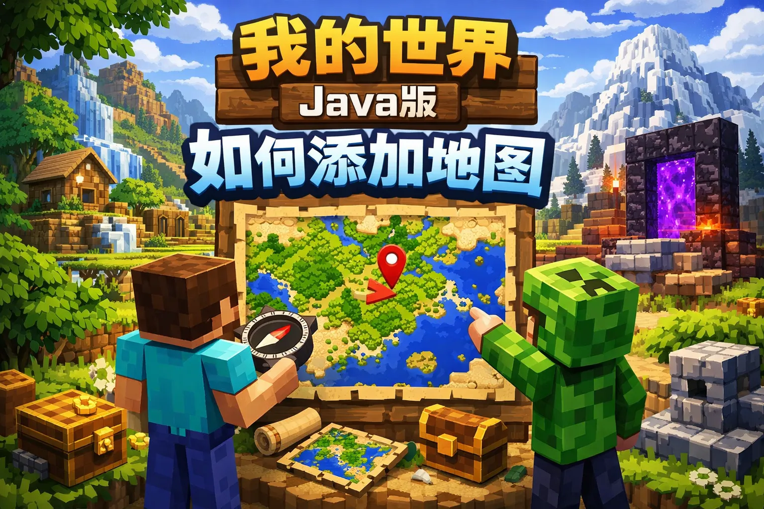 我的世界java版如何添加地图