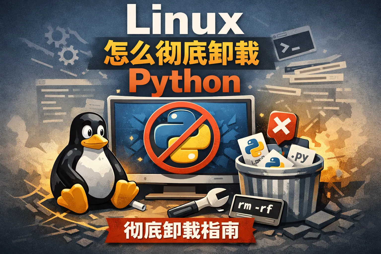 linux怎么彻底卸载python