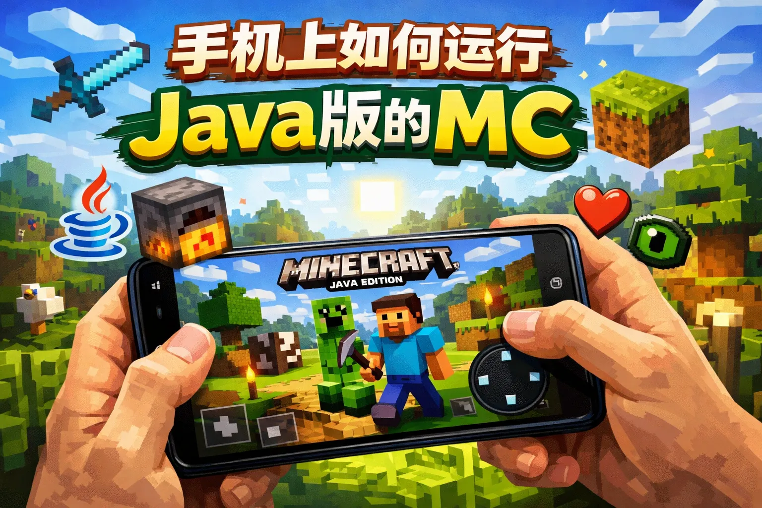 手机上如何运行Java版的mc
