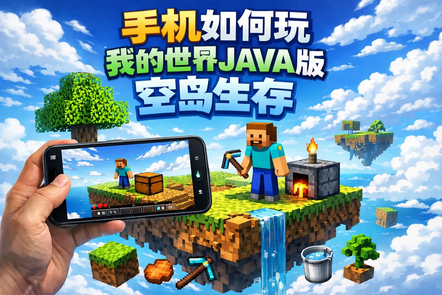 手机如何玩我的世界java版空岛