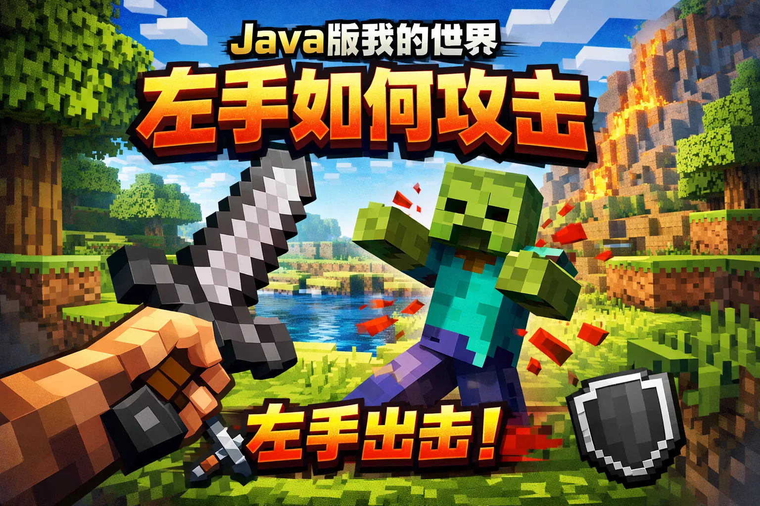 java版我的世界左手如何攻击