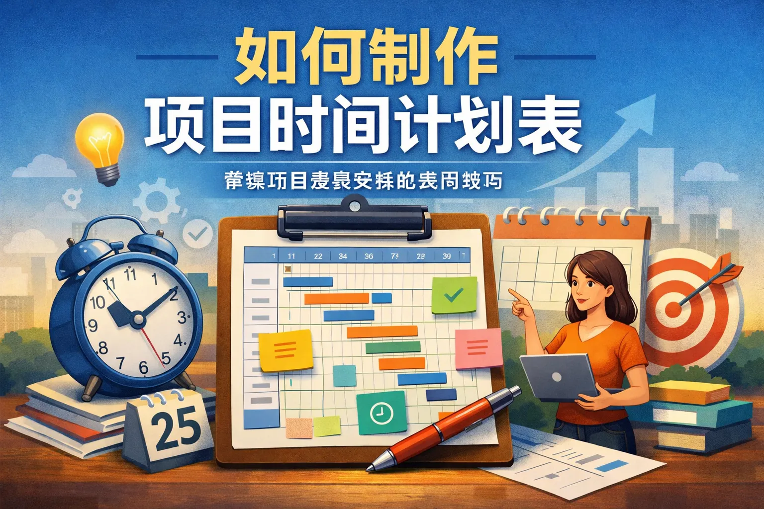 如何制作项目时间计划表