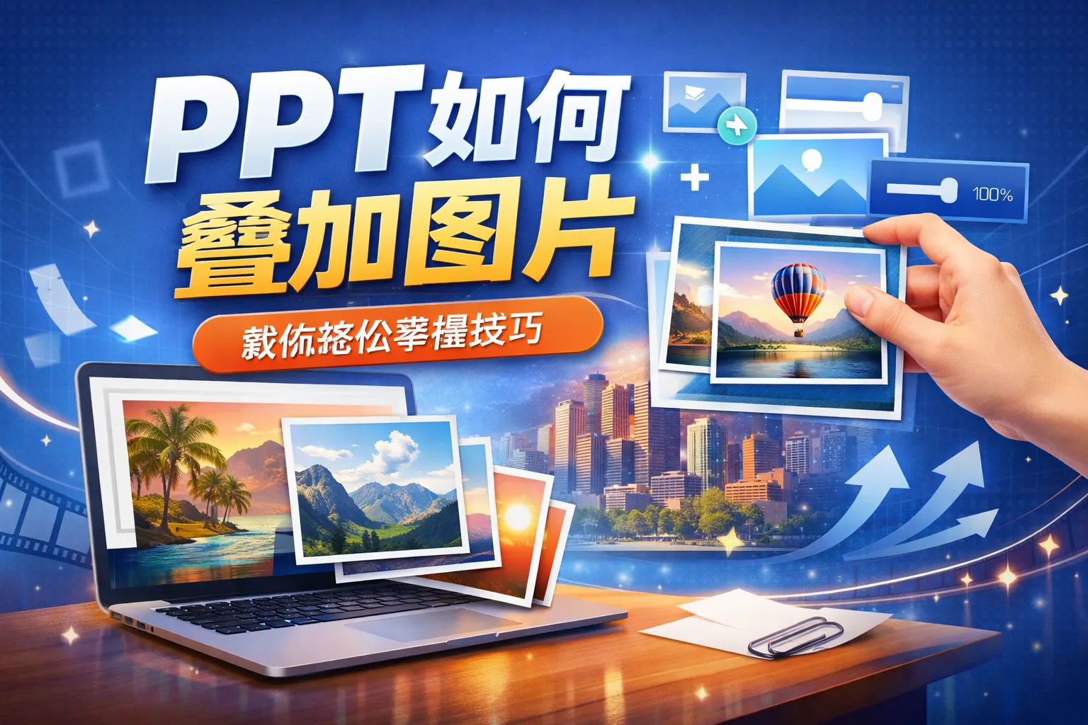 ppt如何叠加图片
