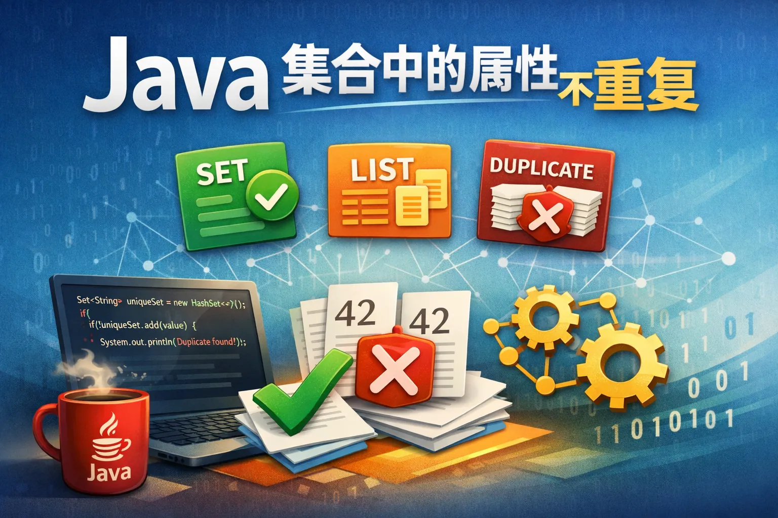 java集合中的属性如何不重复