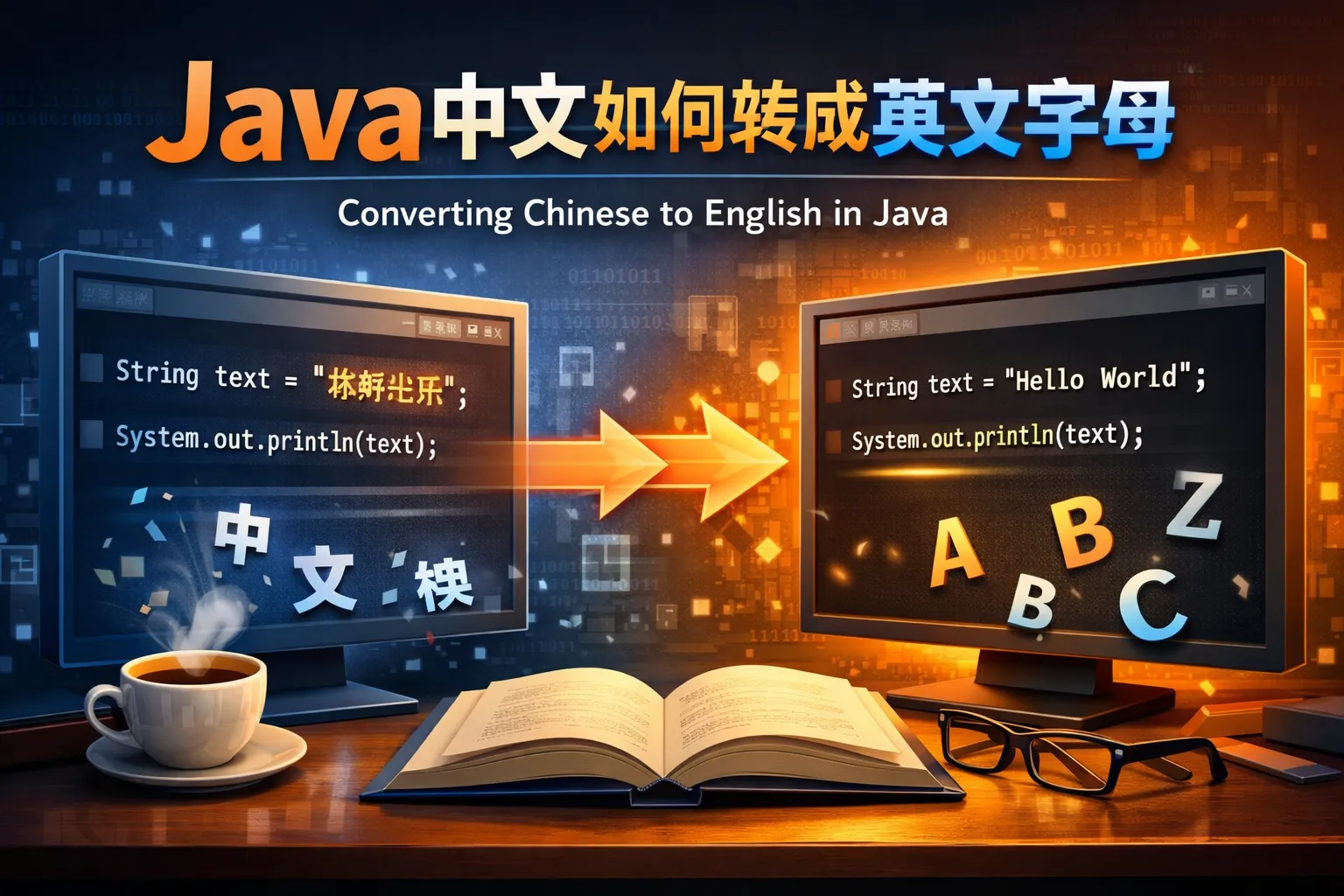 java中文如何转成英文字母
