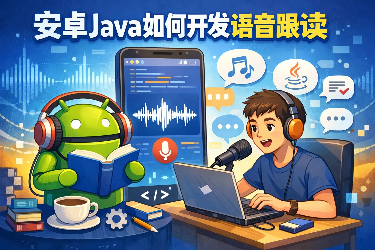 安卓java如何开发语音跟读