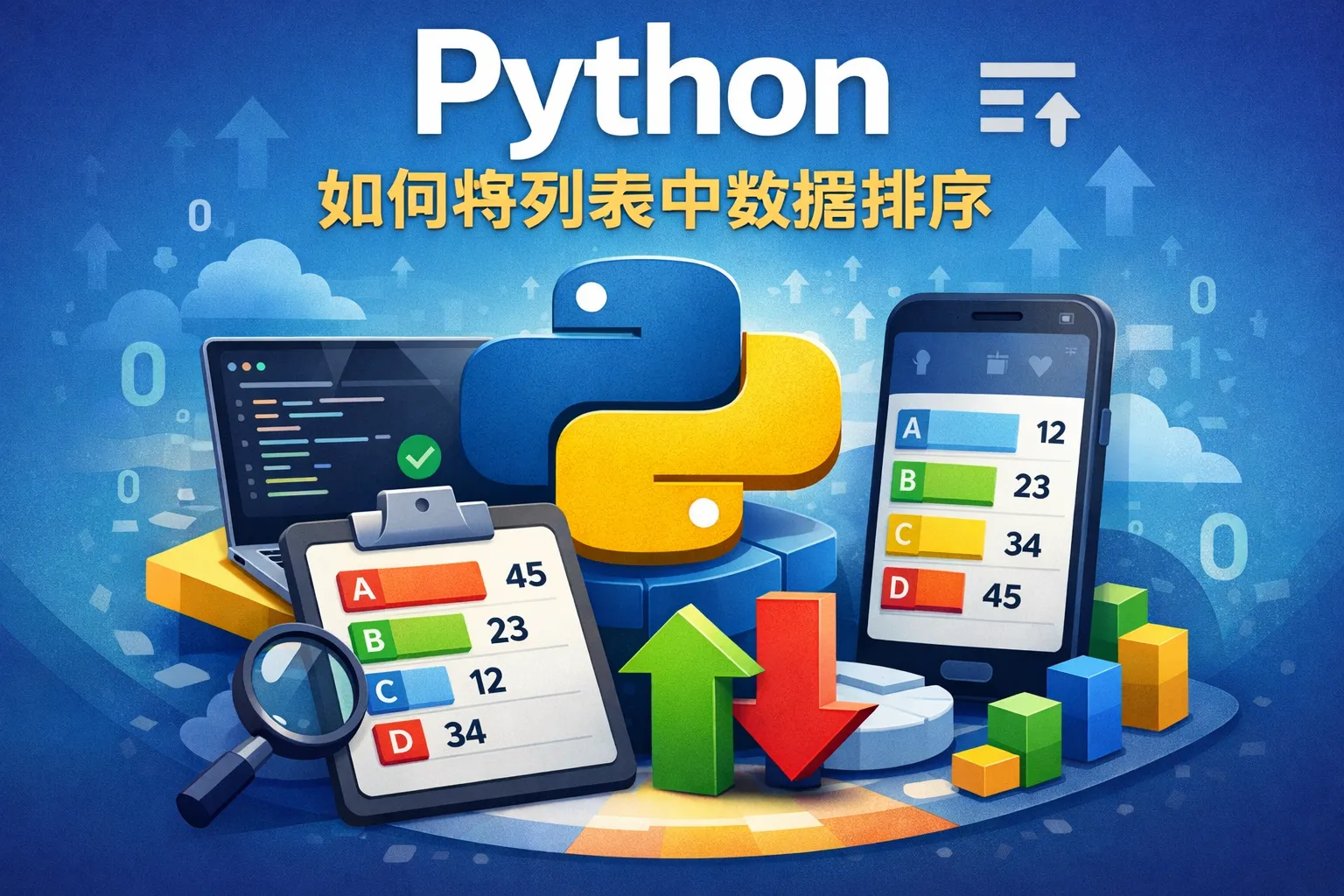 python如何将列表中数据排序